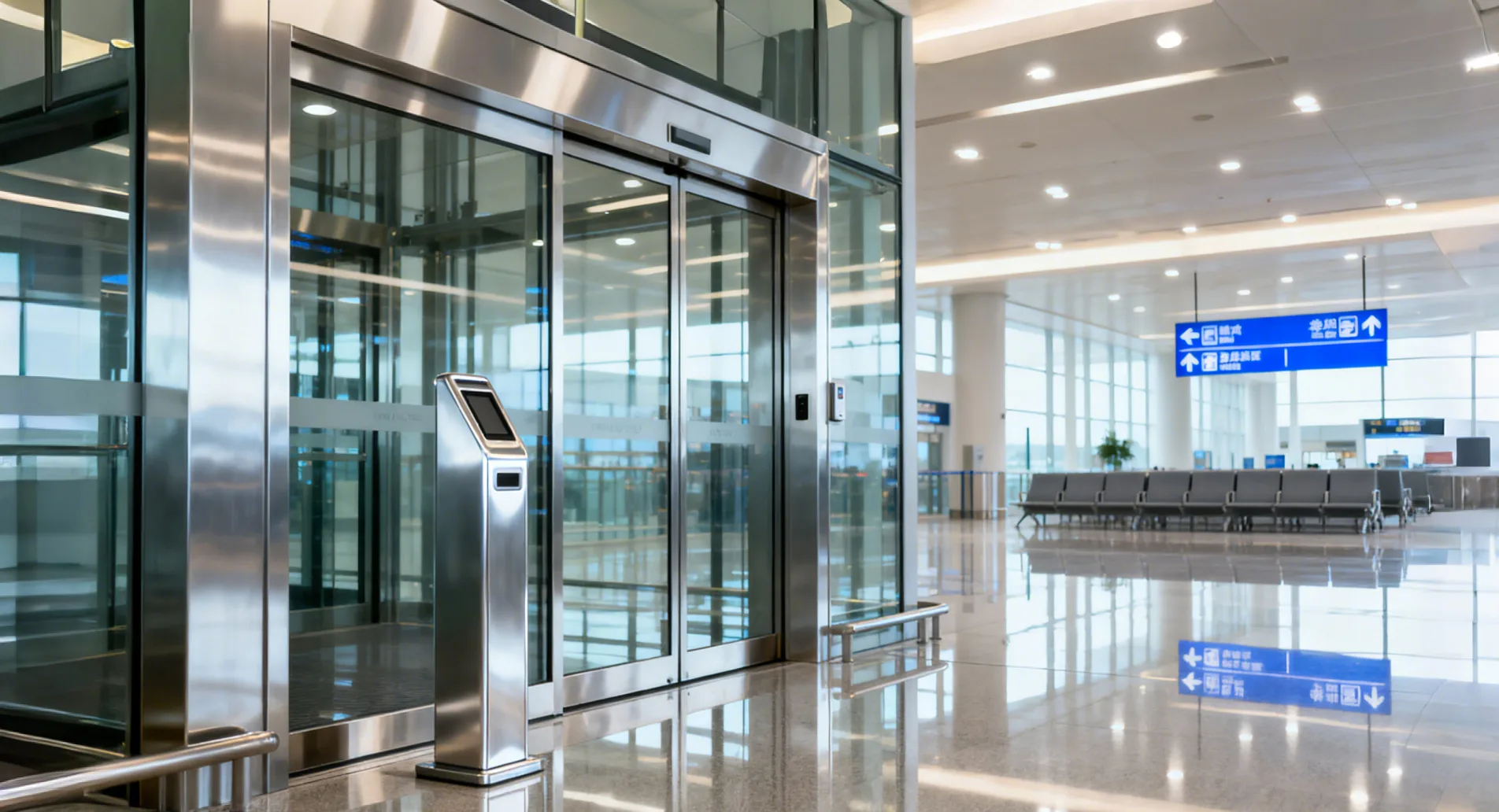How do automatic sliding door operators ensure safety and convenience